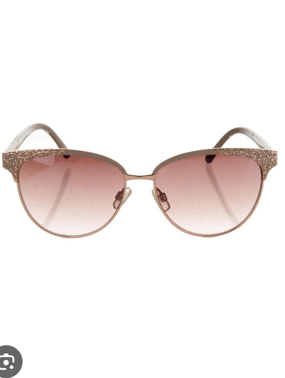 Nanette Nanette Lepore NN127 Embossed UV Protective Cat-Eye Sunglasses